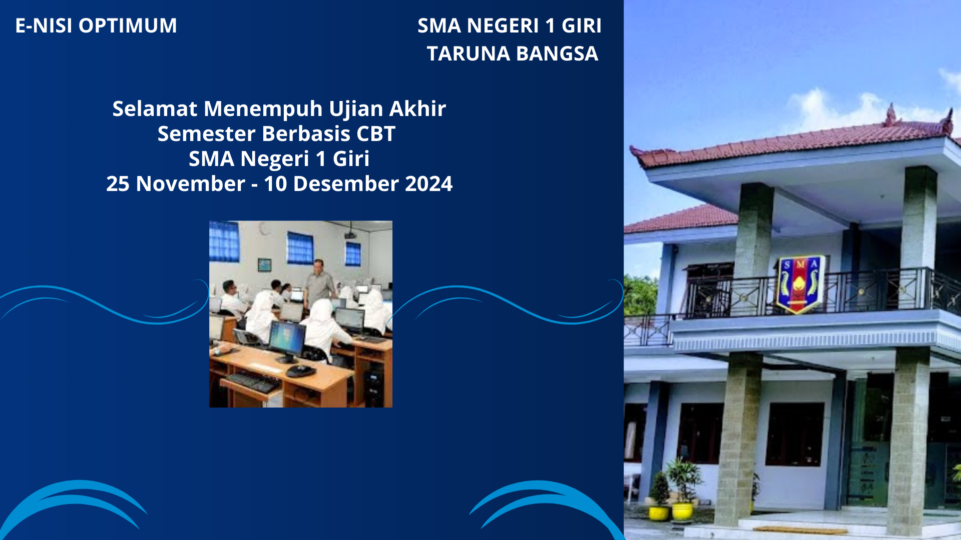 Pelaksanaan Ujian Akhir Semester Berbasis CBT di SMA Negeri 1 Giri